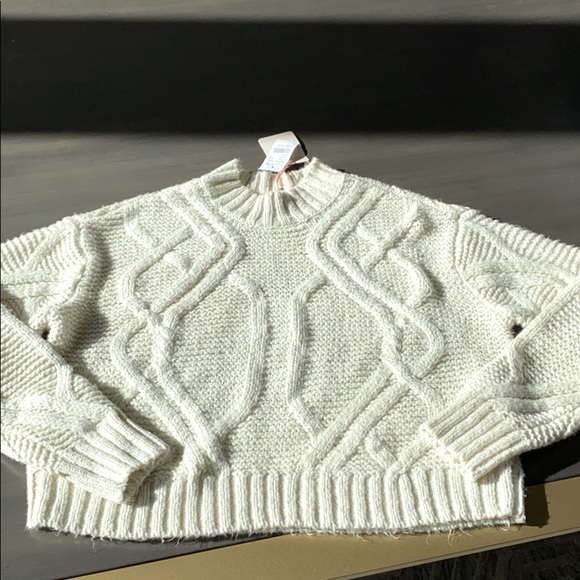PacSun Sweaters - PACSUN Lottie Moss Cabled Mock Neck Sweater